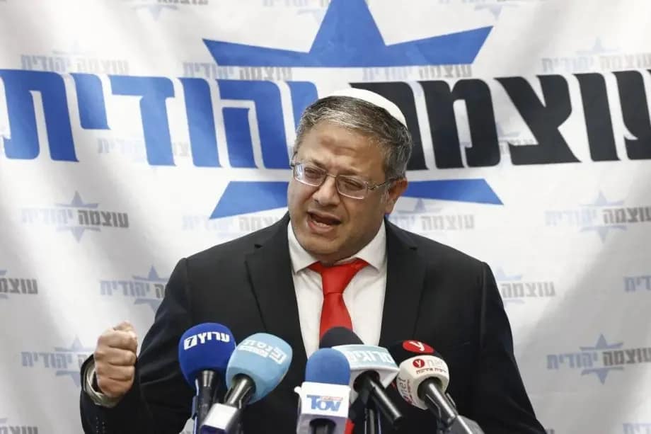 La France interdit l'accès à son territoire au ministre israélien Itamar Ben Gvir
