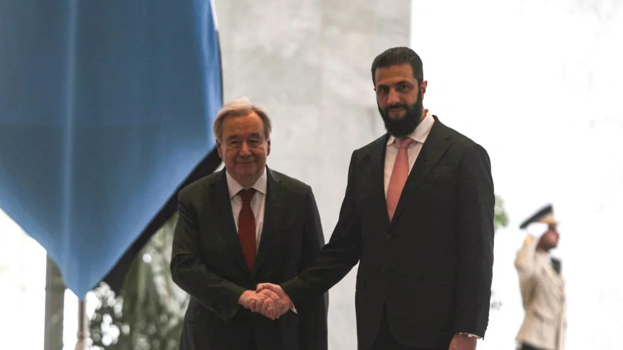 Le chef de l'ONU Antonio Guterres affirme en Syrie que le Golan appartient à Damas